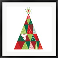 Framed Geometric Holiday Trees I