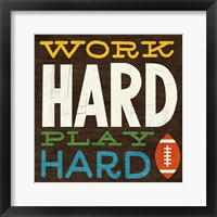 Football V Framed Print