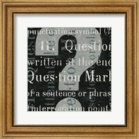 Framed Punctuated Text IV
