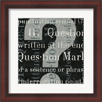 Framed Punctuated Text IV