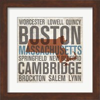 Framed Massachusetts