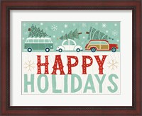 Framed Holiday on Wheels IX