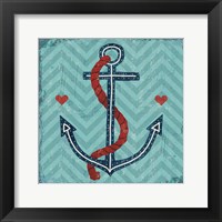 Nautical Love Anchor Framed Print