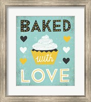 Framed Retro Diner Baked with Love