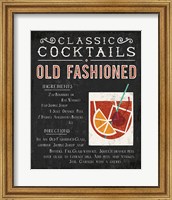 Framed Classic Cocktail Old Fashioned