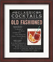 Framed Classic Cocktail Old Fashioned
