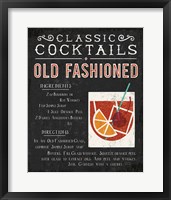 Framed Classic Cocktail Old Fashioned