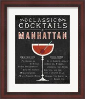 Framed Classic Cocktail Manhattan