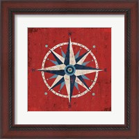 Framed Nautical Love Compass