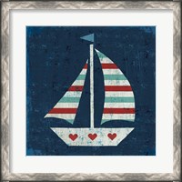 Framed Nautical Love Sail Boat