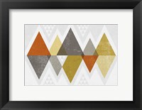 Framed Mod Triangles II Retro