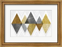 Framed Mod Triangles II Gold