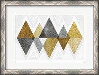 Framed Mod Triangles II Gold
