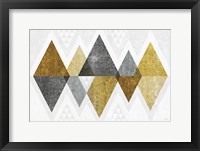 Framed Mod Triangles II Gold