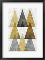 Framed Mod Triangles IV Gold