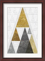 Framed Mod Triangles III Gold
