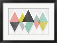 Mod Triangles II Framed Print