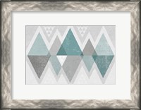 Framed Mod Triangles II Grey