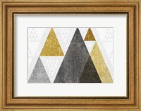 Framed Mod Triangles I Gold