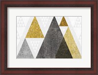 Framed Mod Triangles I Gold