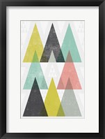 Mod Triangles IV Framed Print