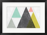 Mod Triangles I Framed Print