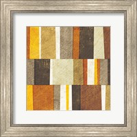 Framed Neutral and Spice Abstract