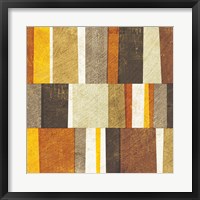 Framed Neutral and Spice Abstract