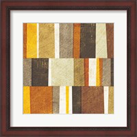 Framed Neutral and Spice Abstract