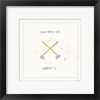 Framed 'Garden Notes VIII' border=