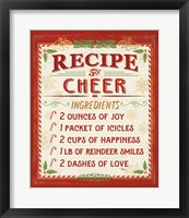 Holiday Recipe I Framed Print