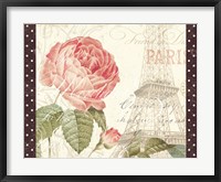 Framed La Vie En Rose I with Border