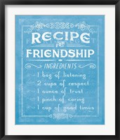 Framed Life Recipes III Blue