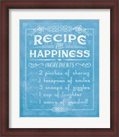 Framed Life Recipes IV Blue