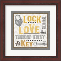 Framed 'Lock Your Love I' border=