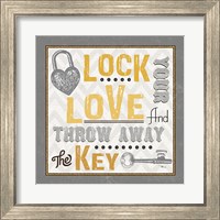 Framed 'Lock Your Love I' border=