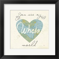 Love Map II Framed Print