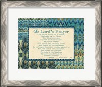 Framed Mirage III Words Blue