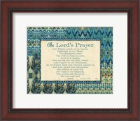 Framed Mirage III Words Blue