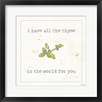 Spice Notes I Framed Print