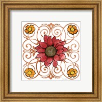 Framed 'October Garden VIII' border=