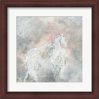 Framed Blush Horses II