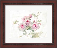 Framed Sweet Roses on Wood