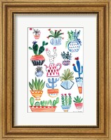 Framed Funky Cacti I