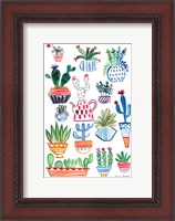 Framed Funky Cacti I