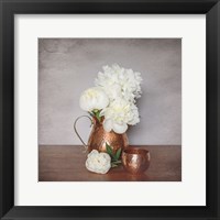 Framed Vintage Peony Dreams I