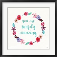 Framed Simply Amazing I Blue and Blush