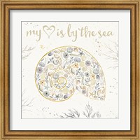 Framed Seaside Blossoms III Neutral