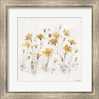 Framed 'Wildflowers III Yellow' border=