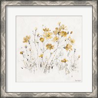 Framed 'Wildflowers II Yellow' border=